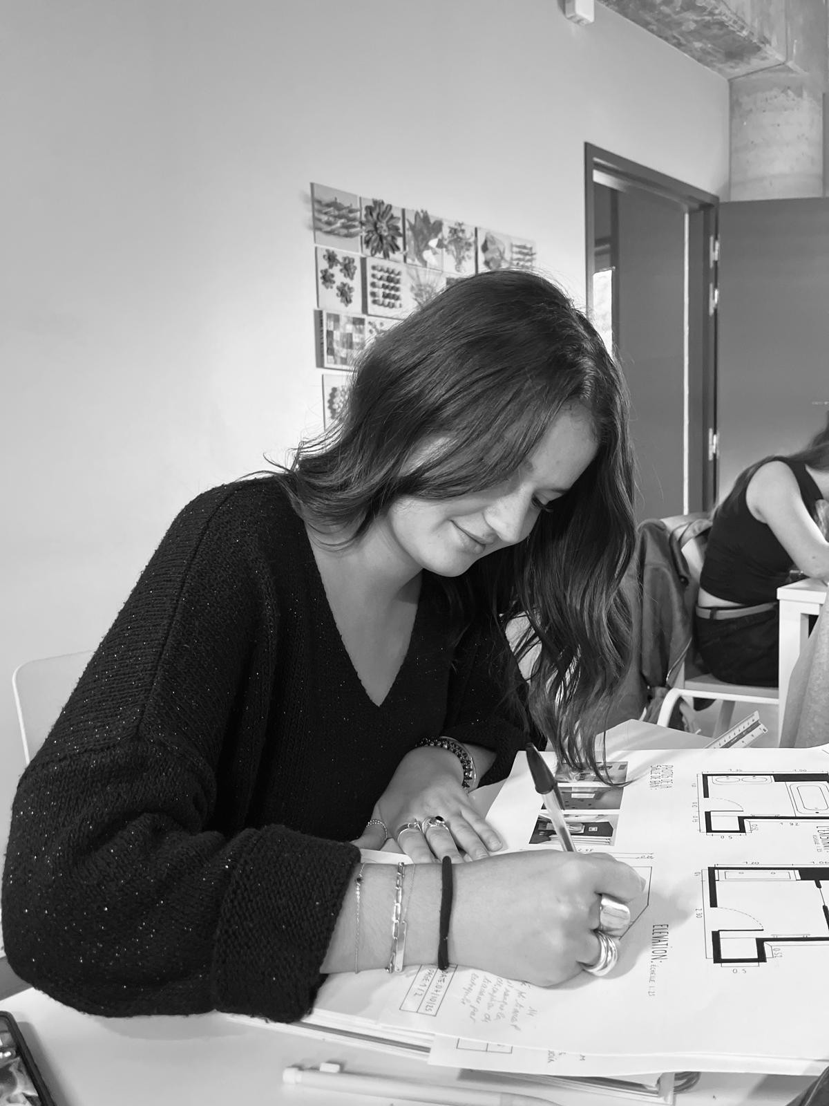 Lola Leroy, étudiante en architecture d'intérieur